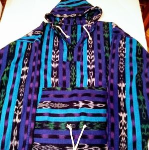 Blue & Purple Striped Hoodie